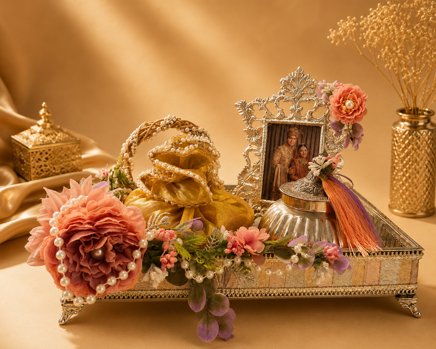 Choko Delights 4 Partition Big Rectangular Tray